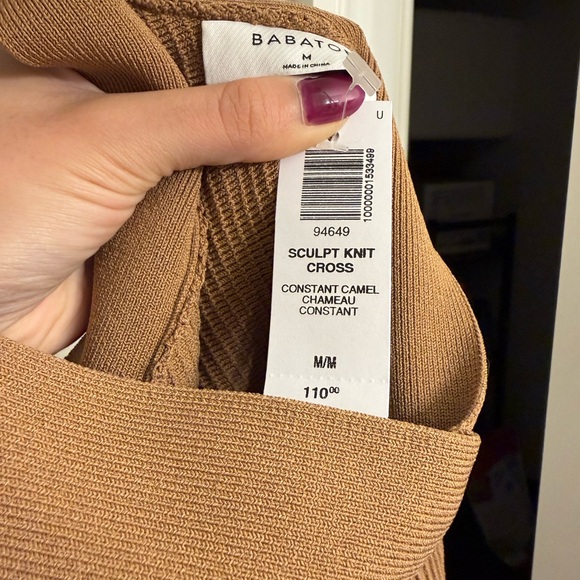 Aritzia Babaton Strapless Sculpt Knit Mini Dress-NWT SIZE MEDIUM - Picture 3 of 3